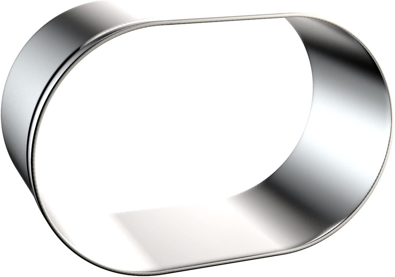 Pill Capsule Long Oval Cookie Cutters - 5 Inch, 4 Inch, 3 Inch, 2 Inch - Geometr gallery