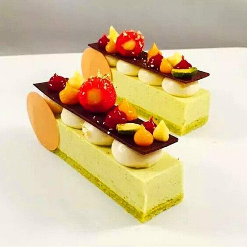Mousse Mold 3-piece Set Rectangle Ring Bakeware Cake Baking Cookie Cutters gallery