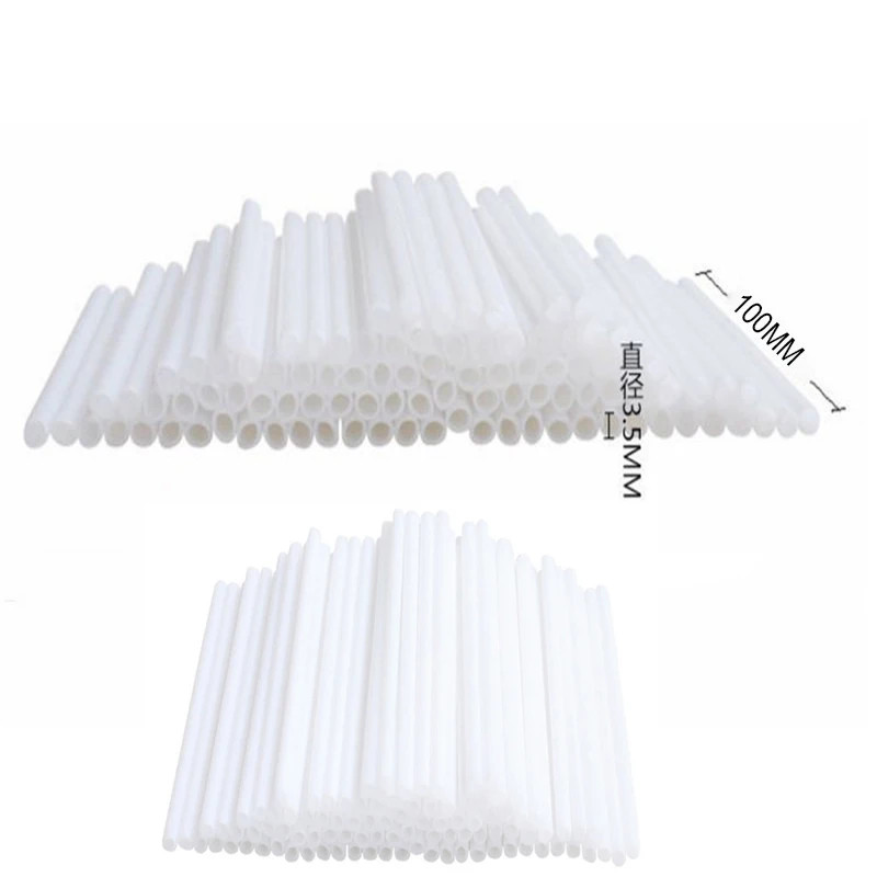 200pcs Plastic Lollipop Stick Safe White DIY Kitchen Baking Accessories Mold gallery