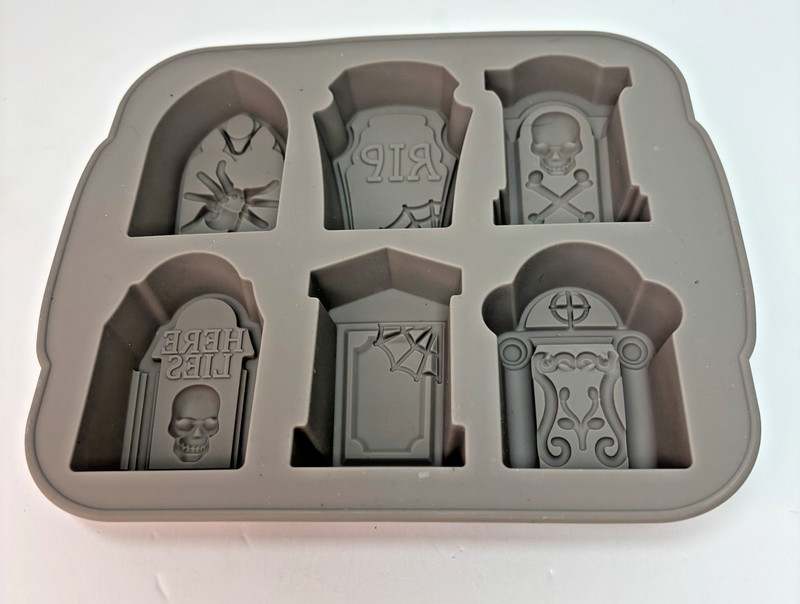 Halloween Gravestone Silicone Mold Tombstone Ice, Cake, Fondant or Soap Mold gallery