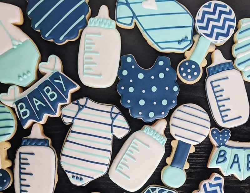Ann Clark 11Pc. Baby Shower Cookie Cutter Set, Made in USA, Baby Romper, Dres... gallery