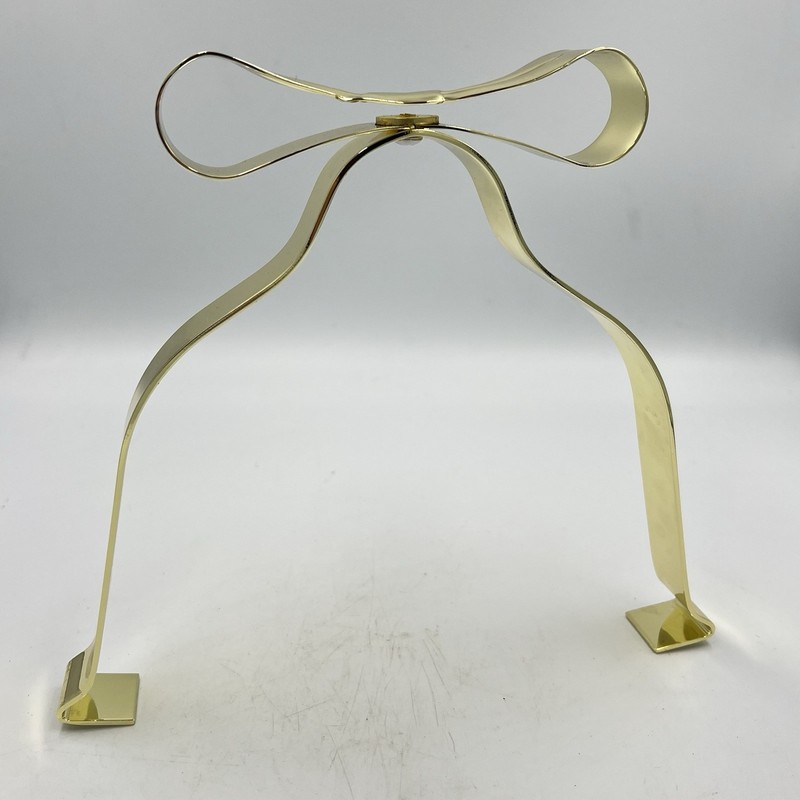 CBK Ltd Gold Tone Metal Bow Plate Holder Display Stand Cookies and Crumpets
