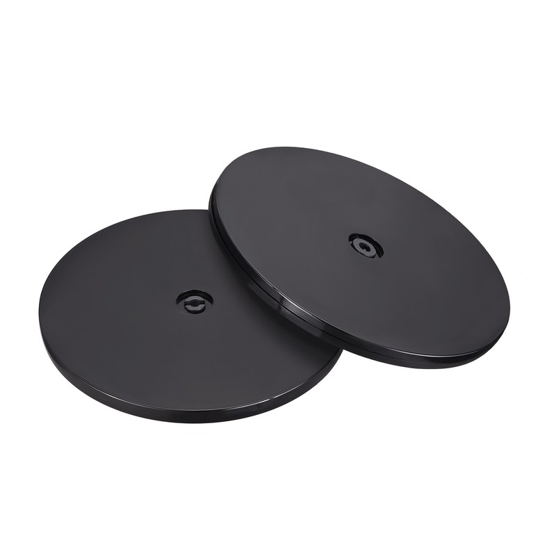 9inch Rotating Swivel Stand with Steel Ball Lazy Susan Turntable Black 2Pcs