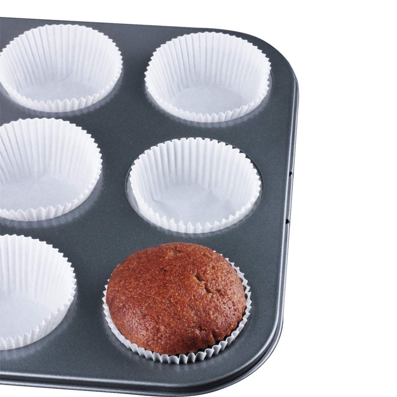 Standard White Cupcake Liners 500 Count, No Smell, Food Grade & GreaseProof B... gallery