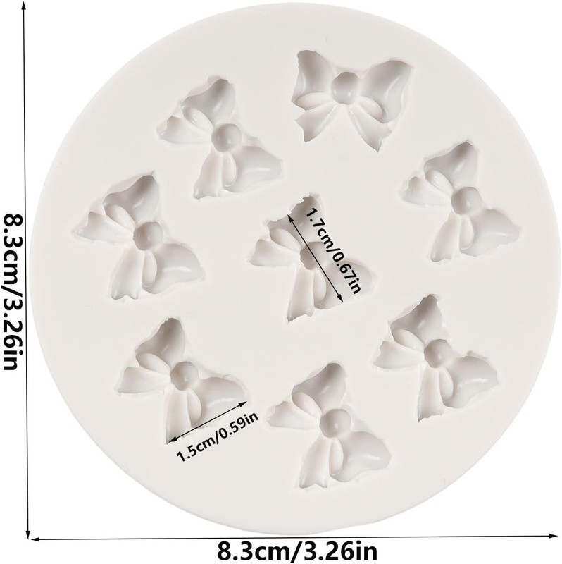 Non-Stick Silicone Bow Mold for Cake Decorating - Dishwasher Safe & Easy Release gallery