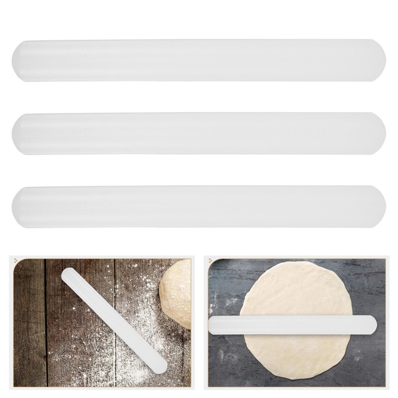 3 Pcs Food Grade Rolling Pin for Baking Fondant Non-stick Roller