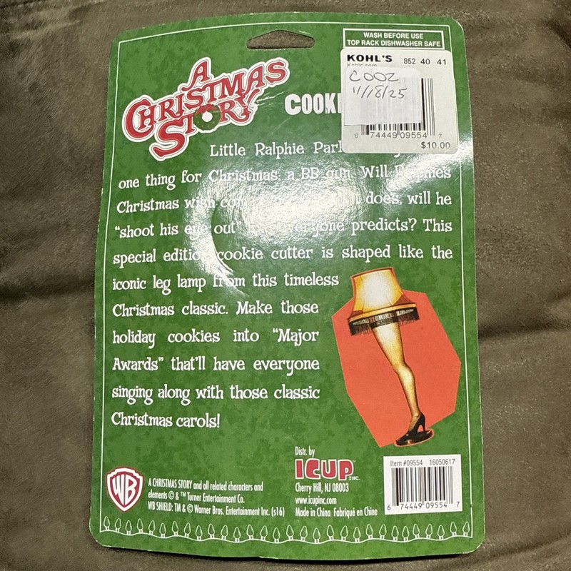 NEW A Christmas Story Movie Leg Lamp Yellow Cookie Cutter (C002) gallery
