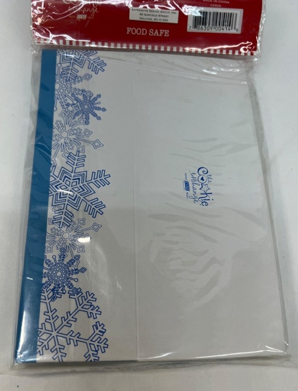 THE COOKIE EXCHANGE Holiday Cookie Boxes 5-Pack Snowflake Design Food Safe gallery