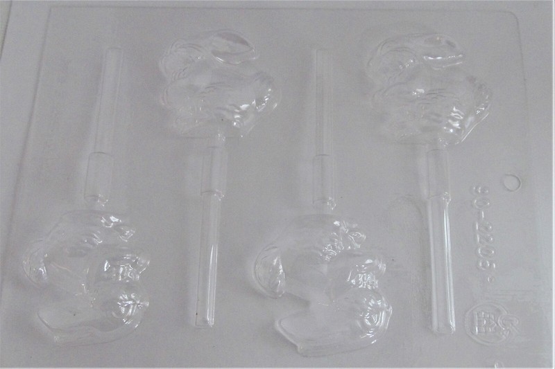 CK 2″ Standing Bunny Sucker Mold Chocolate Candy Mold #90-2205 Vintage New