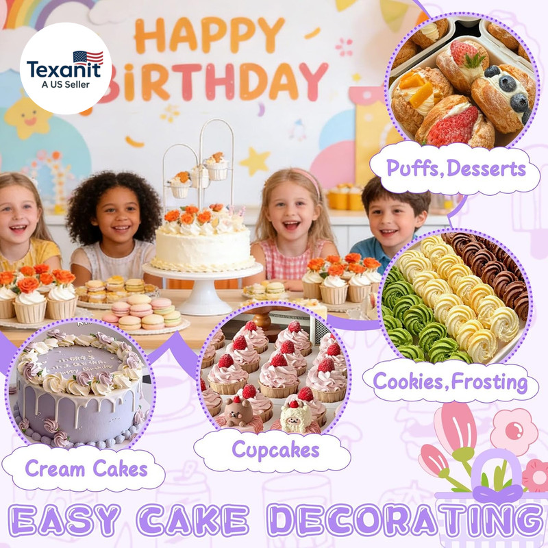 Dessert Decorating Syringe Set, Icing Dispenser Tool, Dessert Decorator Pro with gallery