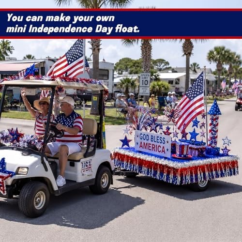 7 Pcs 4th of July Parade Float Decorating Kit for Trailer Patriotic 250th gallery
