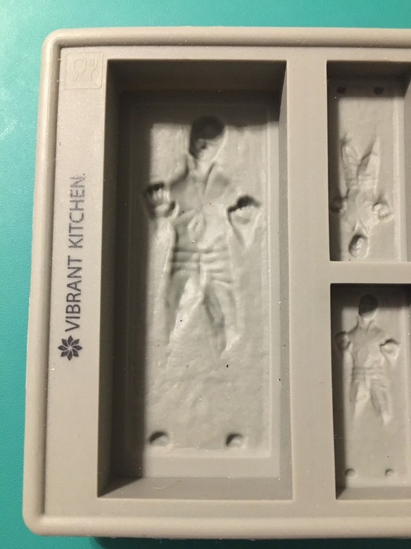 Star Wars Vibrant Kitchen Silicon Ice Tray Candy Mold Han Solo frozen by Jaba gallery