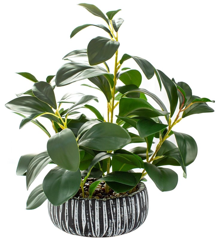 AlphaAcc Artificial Plants Decor Greenery Fake Succulents Medium, 12.8″ H