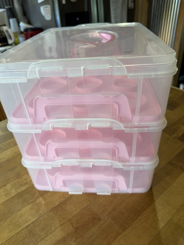 3 Tier Cupcake Holder, Holds 3 Dozen, New Without Box gallery