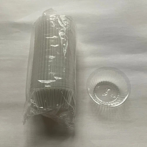 Disposable Clear Plastic Cups Tiny Jelly Mold Cake Dessert Container 300 pcs gallery