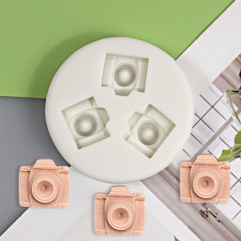 Mini Camera Shaped Silicone Mold Fondant Mold DIY Cake Resin Ornaments Mold gallery