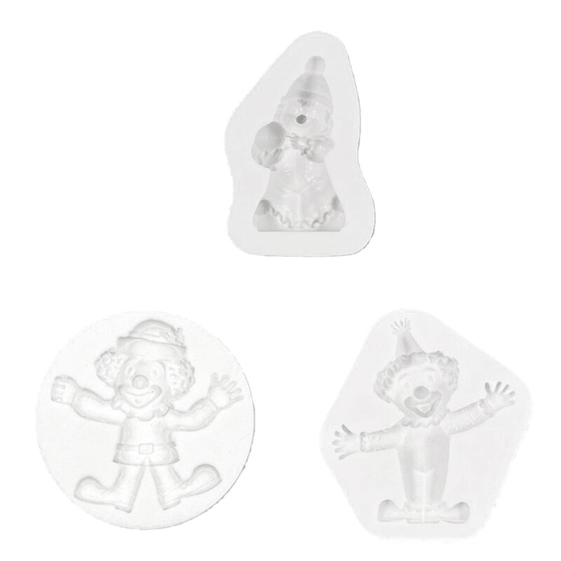 Halloween Clown Silicone Flexible Safe Mould Clay Resin Ceramics Candy gallery