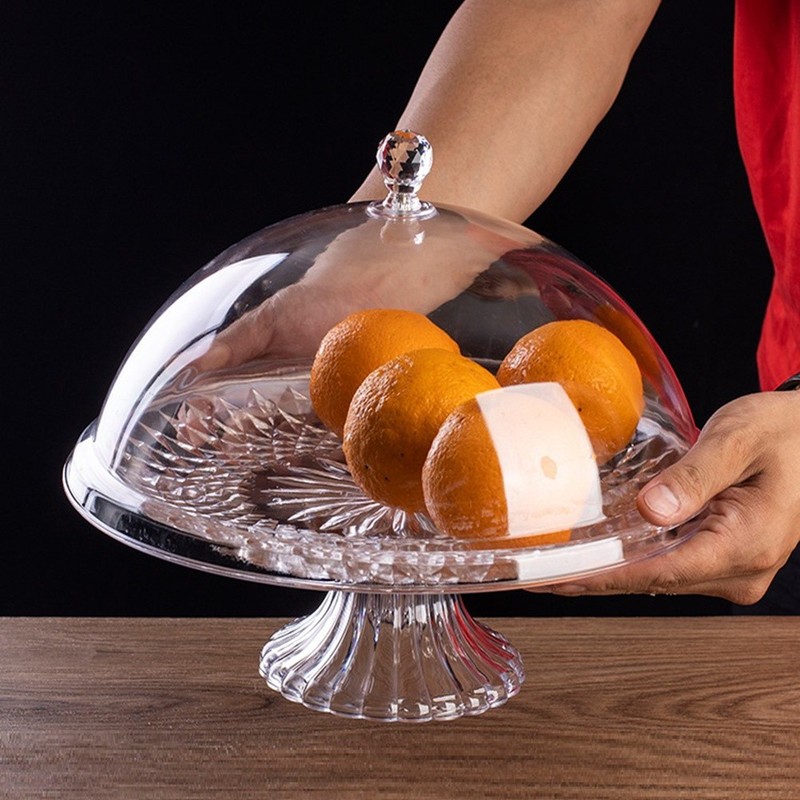 Cake Tray with Lid Cake Tray Portable Dustproof Cake Stand A K4X97129 gallery