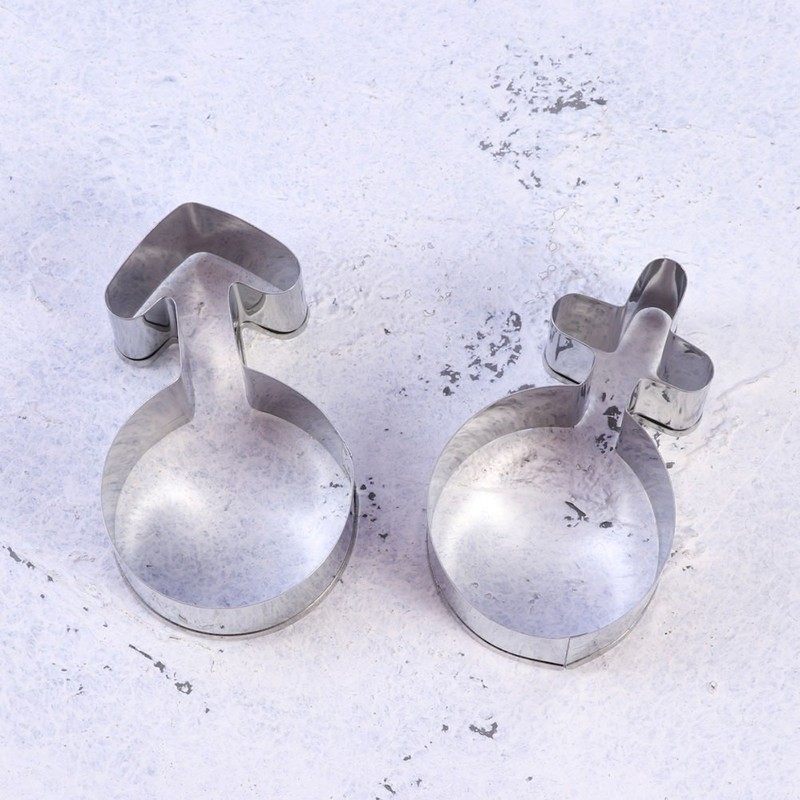 2 PCS Valentine's Day Molds Fondant Biscuit Cake Mould Gender Symbol gallery