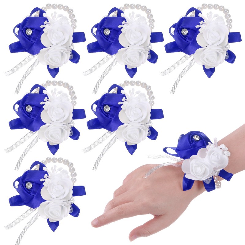 Pearl Bodice Wristbands for DIY Supplies Sapphire Blue