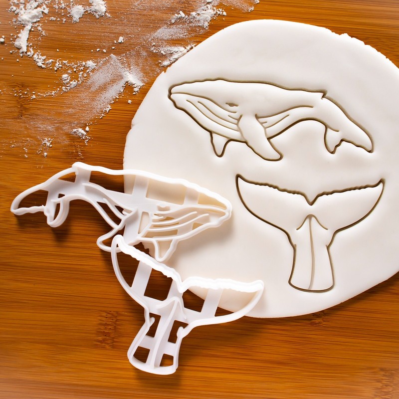 Humpback Whale Cookie Cutters Set – nautical marine wildlife ocean conservation