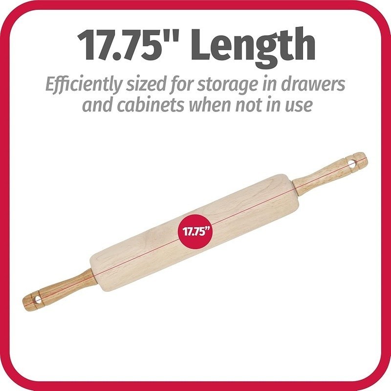 Wood Rolling Pin Dough Flattening Tool Pastry Bread Cookies Kitchen Utensil New gallery