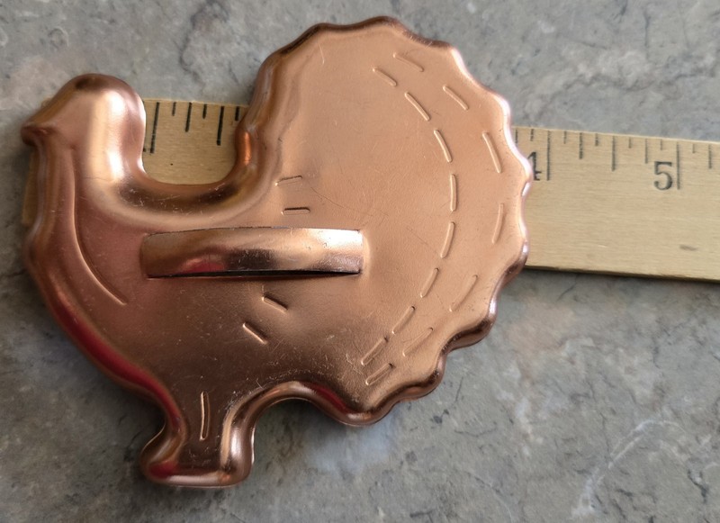 Copper Aluminum Cookie Cutters Kitchen Dining Baking Set of 3 Farmhouse Cottage gallery