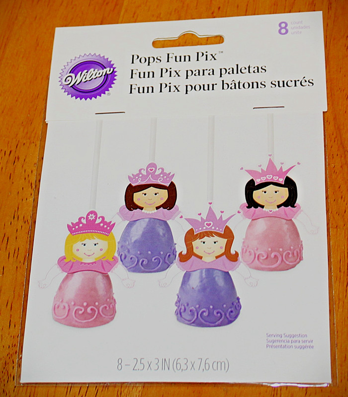 Wilton ~ 8 PC PRINCESS POPS FUN PIX #2113-1106 – Cake Pops, Cupcakes – Plastic