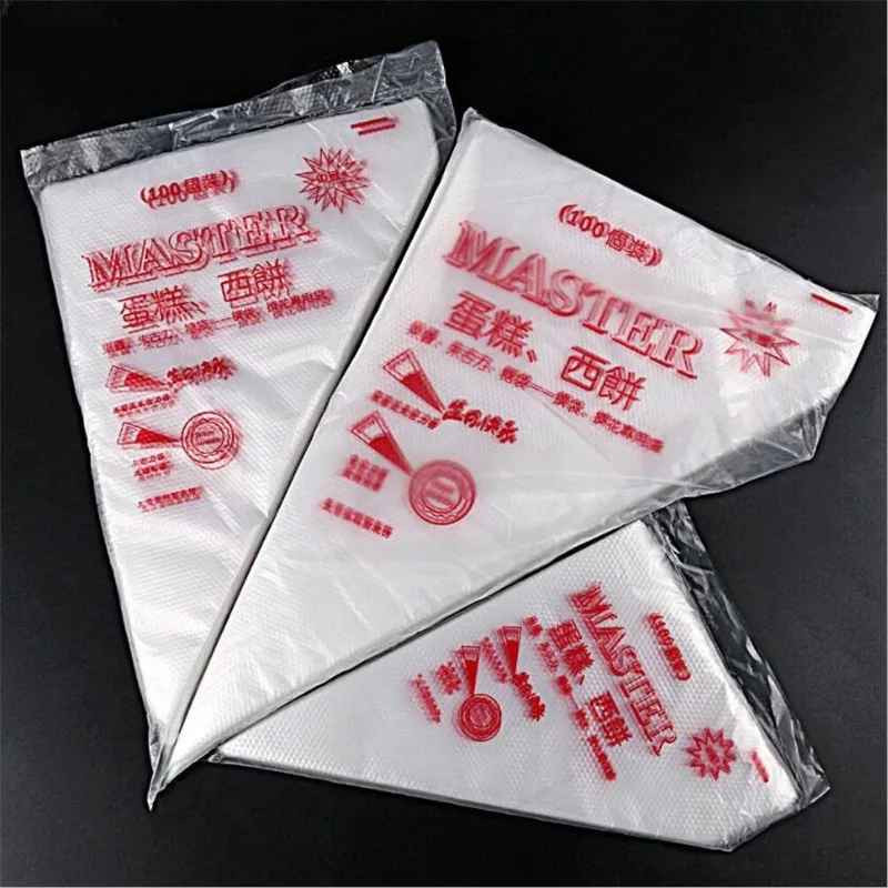 10Pcs Transparent Disposable Icing Pastry Piping Bags Cake Decorating Bags 16in gallery