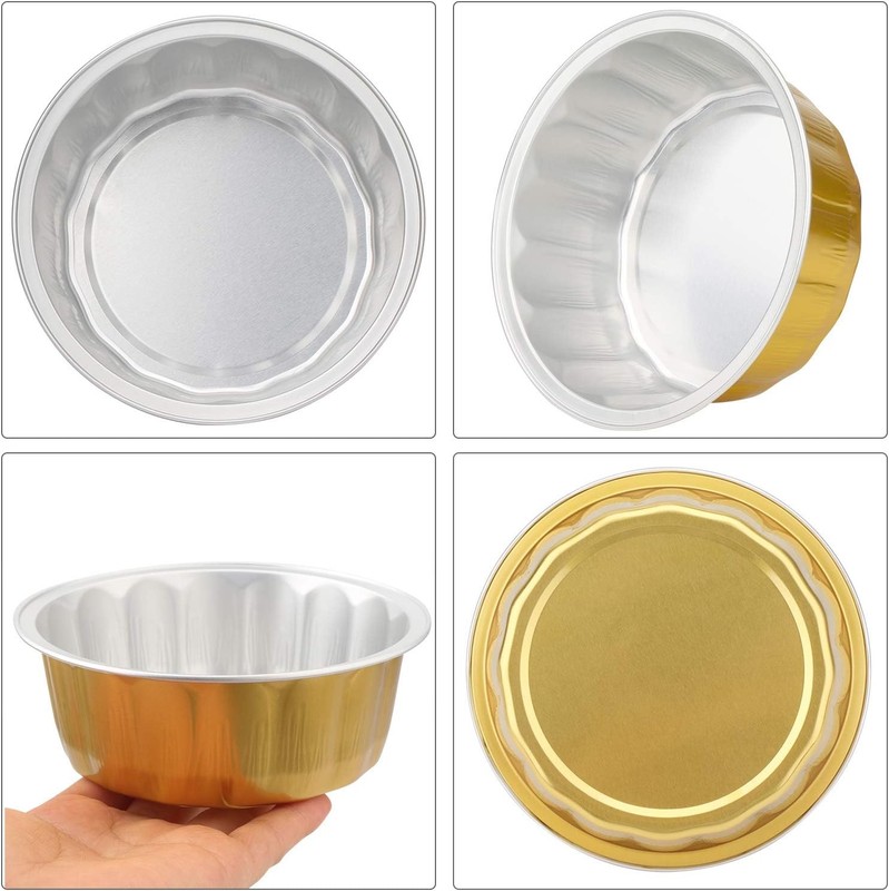 8 oz 100 Pack Aluminum Ramekins Disposable Ramekins Foil Cups Baking gallery