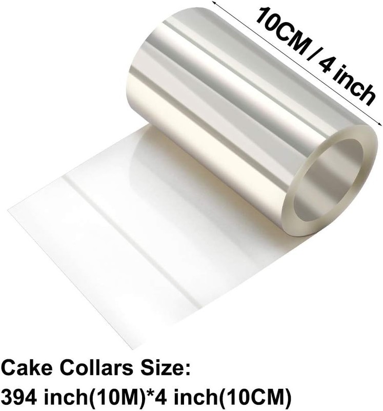 Clear Cake Collars 4 x 394 Inch Acetate Rolls Pack of 10 Mousse Strips gallery