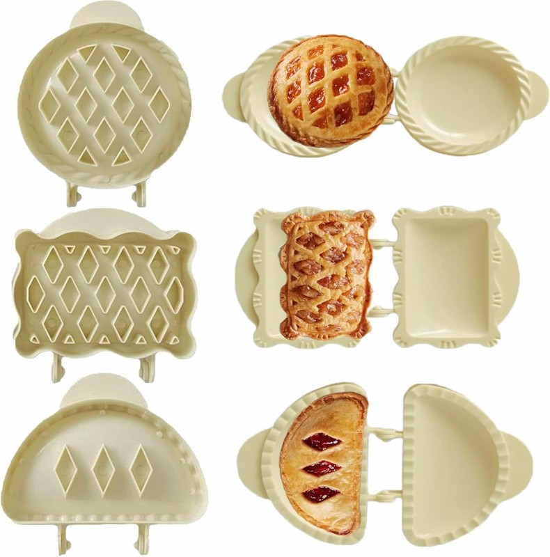 3 Pcs Dough Presser Pocket Pie Molds Hand Pie Dumpling Maker Set