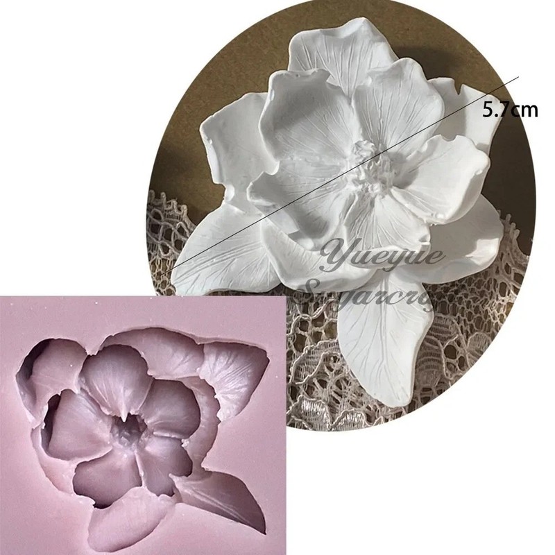Silicone Faceted Flower Mold Fondant Mold Cake Decorating Tool Chocolate Gumpast gallery