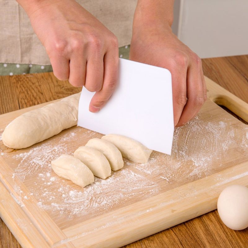 Plastic Dough Scraper Cream Smooth Cake Flour Spatula Cutter Baking Tool gallery