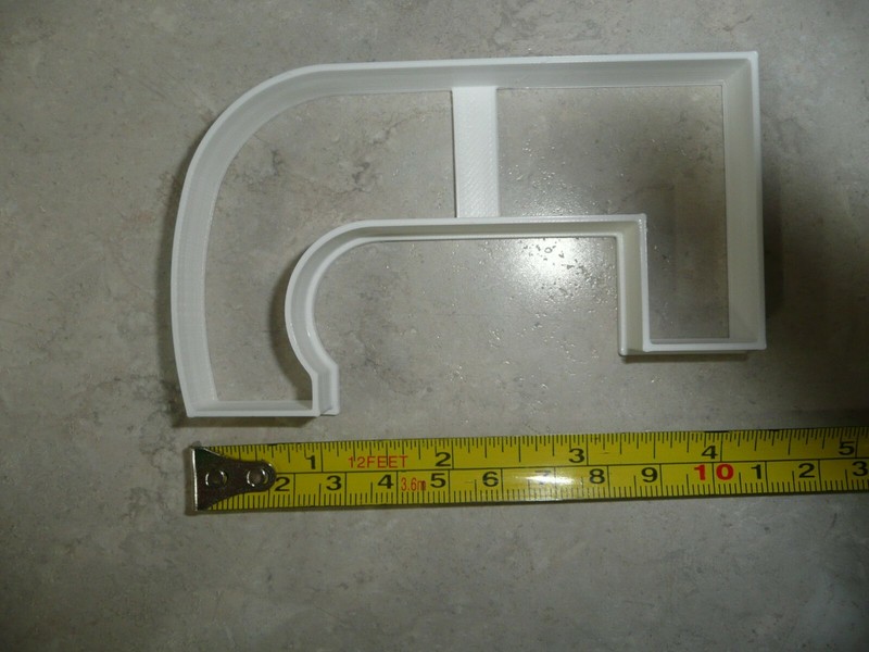 LETTER J 4 INCH UPPERCASE CAPITAL BLOCK FONT COOKIE CUTTER USA PR4223 gallery