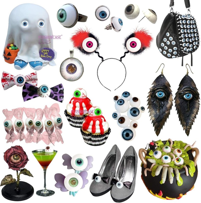 Durable 6-Pack BPA-Free Eyeball Molds for Creative Projects - Easy Release gallery