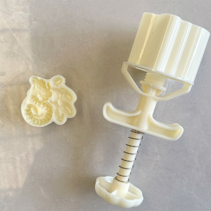 Cookie Stamps Dragon Pattern Moon Cake Molds Pastries Tool for MidAutumn gallery
