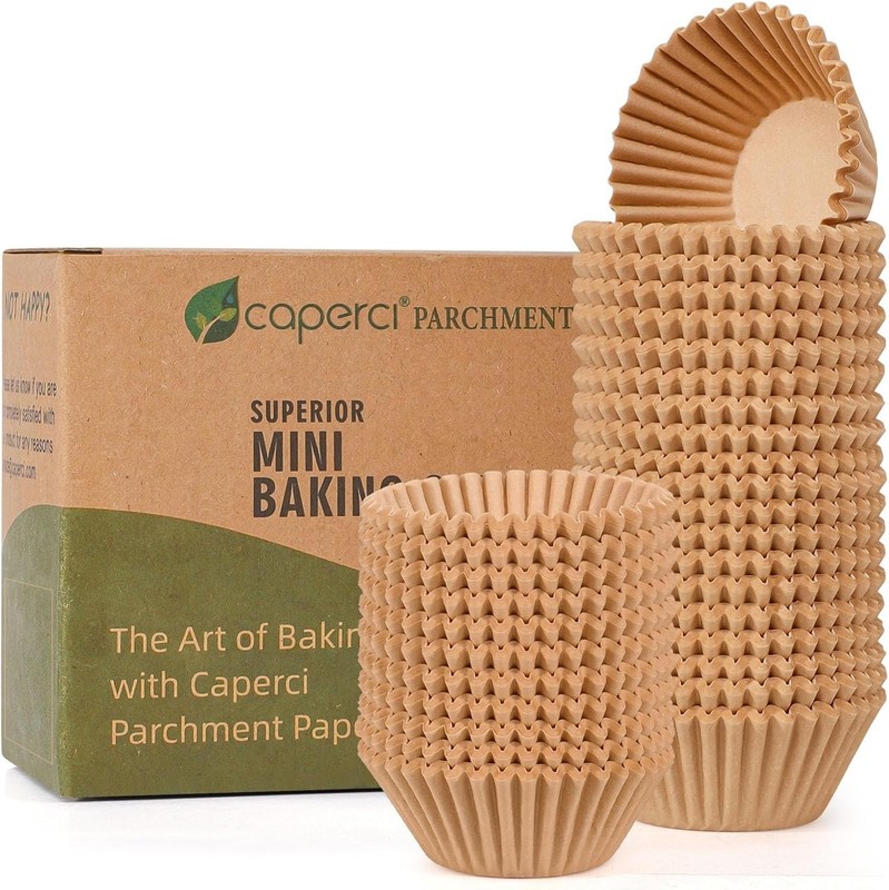 Mini Cupcake Liners (1.38 Inch) - Odorless, Non-Toxic, Grease-Proof Design gallery