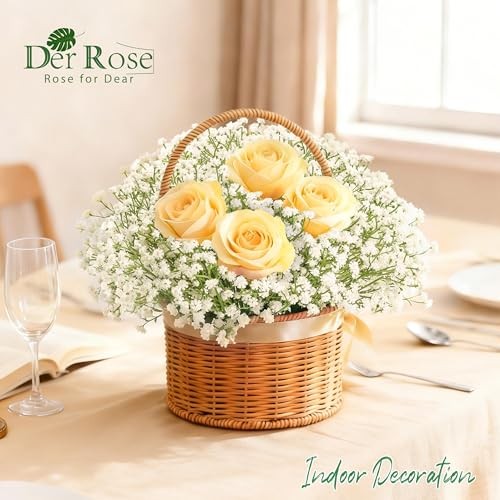 Pcs Babys Breath Artificial Flowers Faux Gypsophila Stems, Real Touch Silk 18 gallery