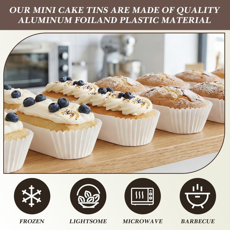 Oval Cake Paper Baking Cups 1000 Pcs Grease Proof Small Disposable Boat Shaped gallery