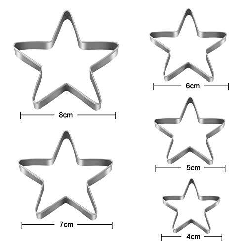 10pcs Cookie Cutters Set Stainless Steel Biscuit Cutter Love Heart Shape And Sta gallery