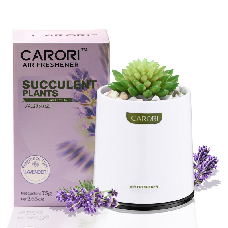 Artificial Succulent Plants with Subtle Lavender Scent, Faux Indoor Plants for H