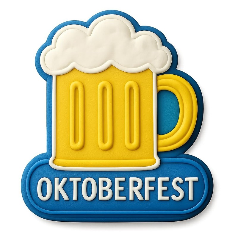 Oktoberfest Beer Mug Cookie Cutter & Stamp – 4×3.5