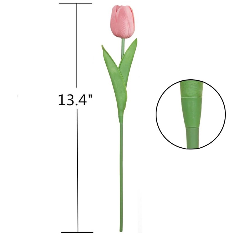 SHINE-CO LIGHTING 13.4 inches tall with a 1.2 inch diameter bud, Pink gallery