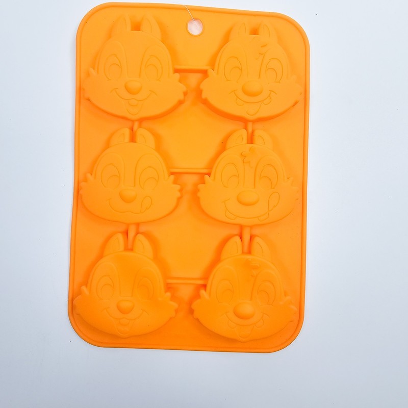 Disney Chip and Dale Silicone Cake Mold 6-Cavity Chipmunk Baking Japan NWT gallery