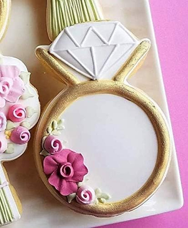 Ann Clark Wedding Engagement Diamond Ring Baking Molds Cookie Cutter, 1 Pc gallery