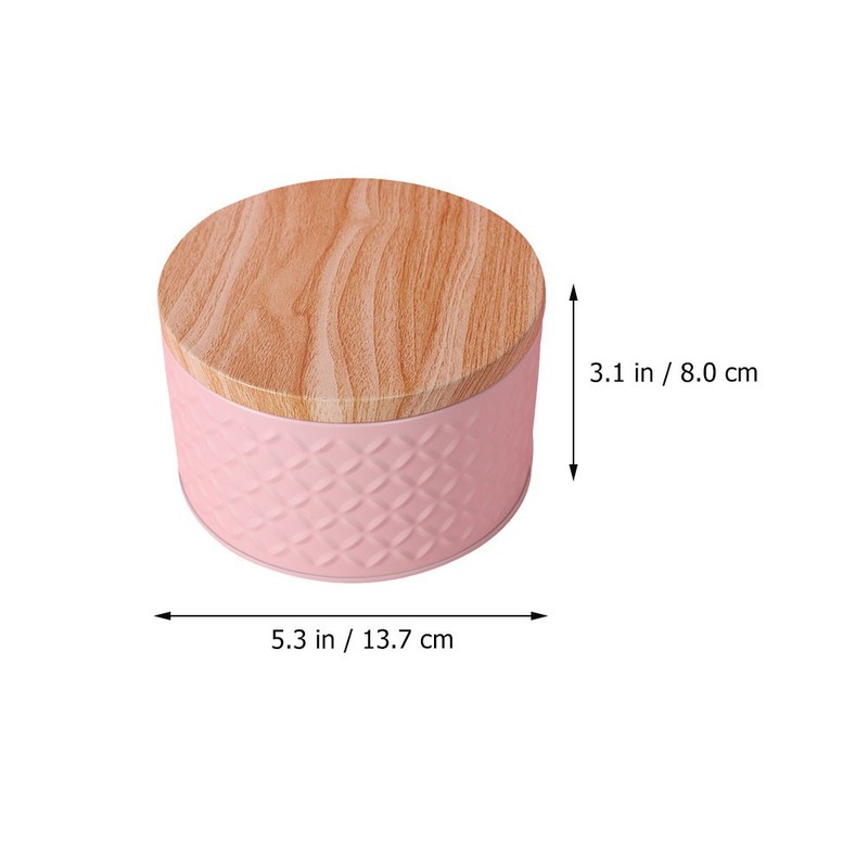 Iron Bakery Box Round with Lid for Dessert Cookie Snacks Storage Option gallery