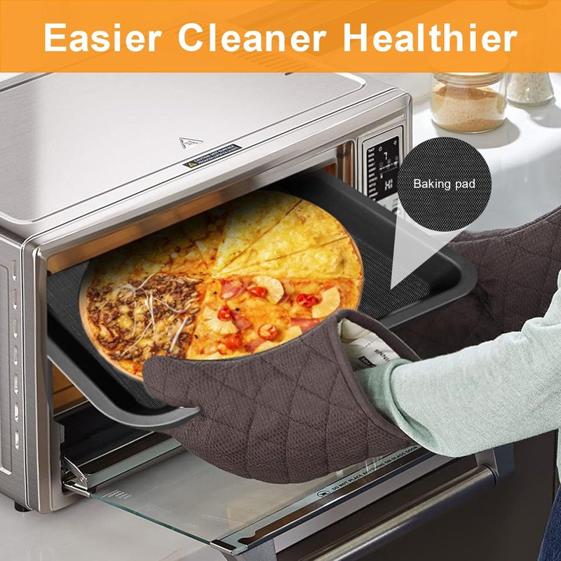 GWYSY Air Fryer Oven Liners for COSORI 32Qt 13 in 1 C130 13.8*11.4, Black gallery