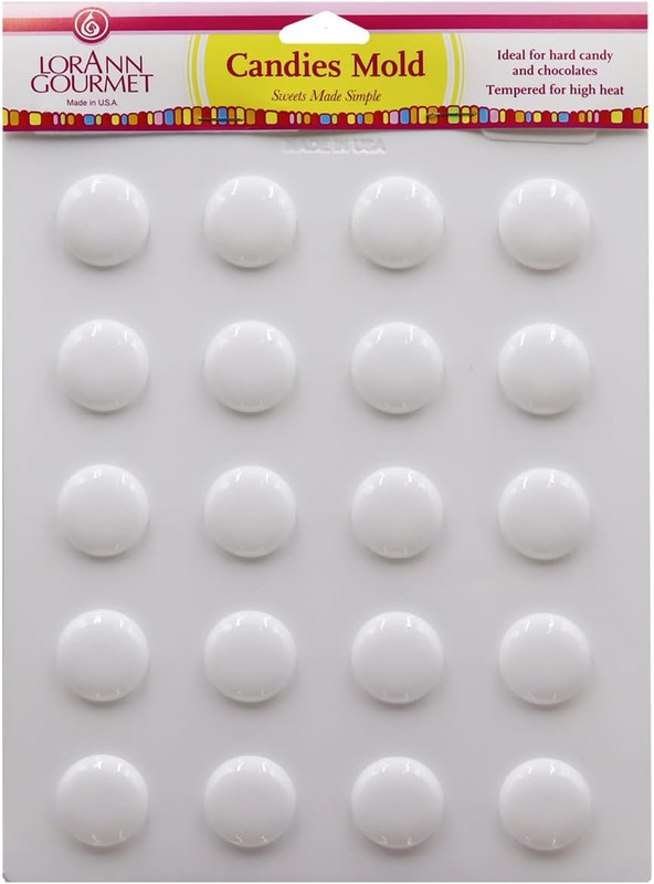 Lorann Hard Candy Making Mold Gems Set - Includes Rectangle, Hexagon and Disc Mo gallery