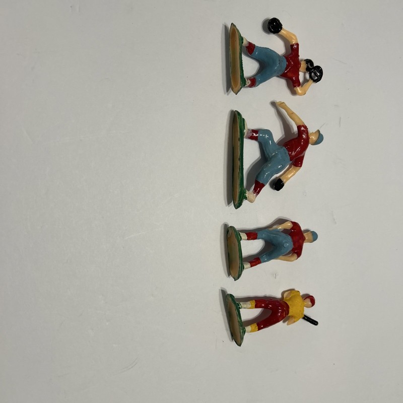 Five Vintage Wilton Baseball Player Cake Topper Figures gallery